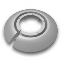 Обвод для труб Идеал 25-34 мм, Металлик серебро (2 шт)