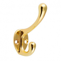 Крючок 2-х рожковый, 627 золото
