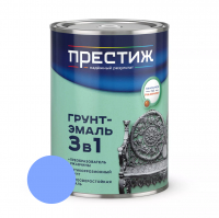 Грунт-эмаль по ржавчине Престиж 3 в 1, голубая 0,9 кг