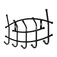 Вешалка настенная ВНП3/Ч 5 крючков, 440х300 мм, черный