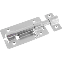 Задвижка дверная оцинкованная 14х145мм, цилиндрический движок