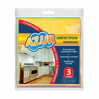 Салфетка Azur губчатая универсальная 15x15 см (3 шт)
