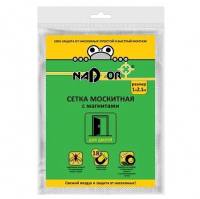 Сетка москитная 1,0х2,1 м, на магнитах, белая