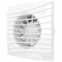 Вытяжной вентилятор Diciti Silent 5С 125 мм с обратным клапаном, белый