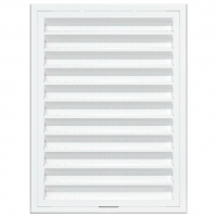 Решетка вентиляционная 200х300 мм с сеткой, белая