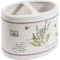 Стакан с разделителями для ванных комнат "Лаванда", Рыжий кот