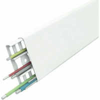 Наличник с кабель-каналом Деконика 70 мм 2,2 м, Белый глянцевый