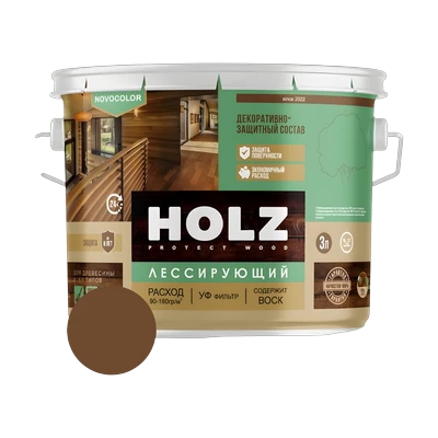 Антисептик для дерева HOLZ, палисандр 10 л