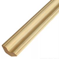 Плинтус деревянный фигурный 60 мм, 3 м