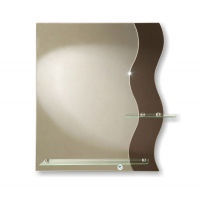 Зеркало 690х590 мм Вегас с полкой
