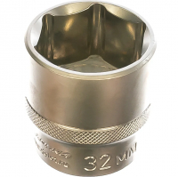 Головка торцевая  6-гранная 32 мм, под квадрат 1/2", Дело Техники