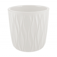 Горшок для цветов Полимербыт Desert 6,1 л, молочный
