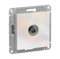 Розетка Schneider Electric AtlasDesign TV скрытой установки без рамки, жемчуг (ATN000493)