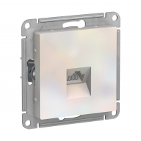 Розетка Schneider Electric AtlasDesign RJ45 скрытой установки без рамки, жемчуг (ATN000483) 