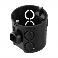 Коробка установочная TDM 68х62 мм скрытой установки углубленная, черная (SQ1402-1905)