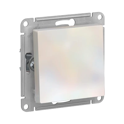 Выключатель Schneider Electric AtlasDesign 1-клавишный скрытой установки, без рамки, жемчуг (ATN000411)