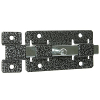 Задвижка дверная ЗД-06, серебро