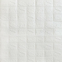 Панель листовая вспененная Кирпич белый 700х770 мм