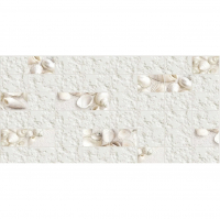 Панель ПВХ листовая Плитка Белая ракушка 955х480 мм