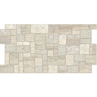 Панель ПВХ листовая Камень Ракушечник светлый 980х498 мм