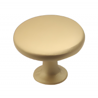 Ручка-кнопка мебельная H76, матовое золото