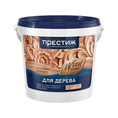 Шпатлевка по дереву Белая, Престиж (1 кг)