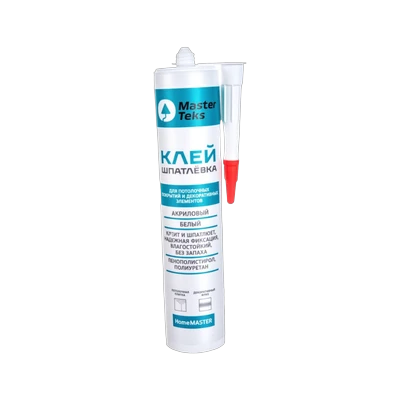 Клей-шпатлевка акриловый белый, HomeMaster (400 г)