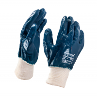 Перчатки Политех обливные кислотоупорные манжет, синие (7004404)