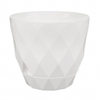 Горшок для цветов Laurel 2,3 л с поддоном, белый