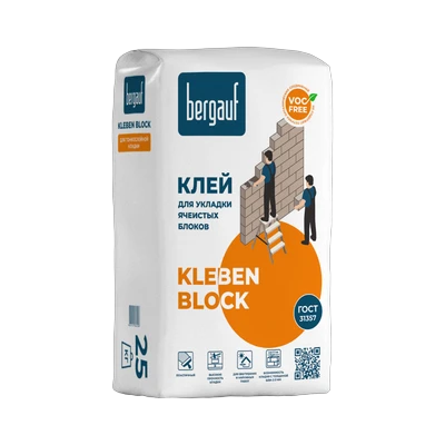 Клей Bergauf (Бергауф) Kleben Block для блоков (25 кг)