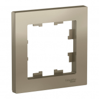 Рамка AtlasDesign 1-местная, шампань