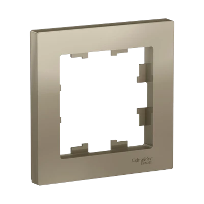 Рамка AtlasDesign 1-местная, шампань