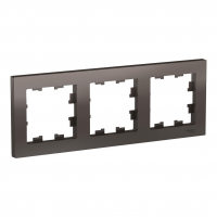 Рамка AtlasDesign 3-местная, мокко