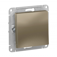 Выключатель Schneider Electric AtlasDesign 1-клавишный скрытой установки, без рамки, шампань (ATN000511)