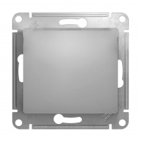 Выключатель Schneider Electric Glossa 1-клавишный скрытой установки без рамки, алюминий (GSL000311)