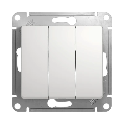 Выключатель Schneider Electric Glossa 3-клавишный скрытой установки без рамки, белый (GSL000131)