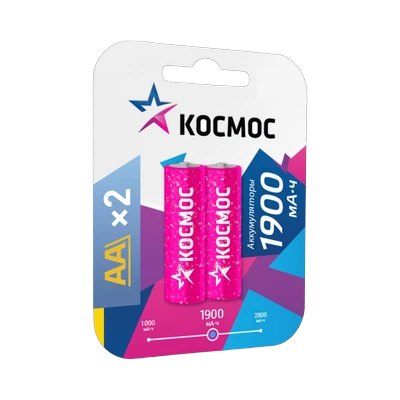 Аккумулятор Космос R06 1900mAh, 1 шт