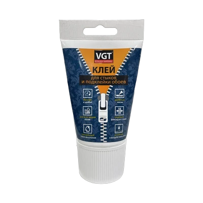 Клей для стыков и подклейки обоев с носиком, VGT (100 г)