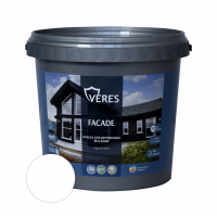 Краска Veres Facade для деревянных фасадов акриловая матовая,  белая база А 0,9 л