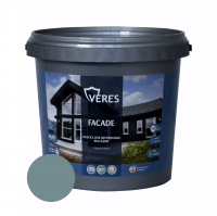 Краска Veres Facade для деревянных фасадов акриловая матовая, голубой туман 0,9 л