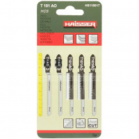  Пилка для лобзика по дереву Haisser HS118017 Т101AO 77х50 мм (1 шт)