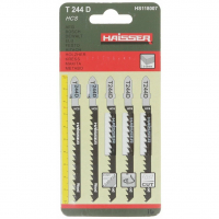  Пилка для лобзика по дереву Haisser HS118007 Т244D 100х75 мм (1 шт)