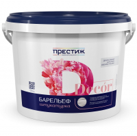 Штукатурка акриловая декоративная, белый, Престиж Барельеф (14 кг)