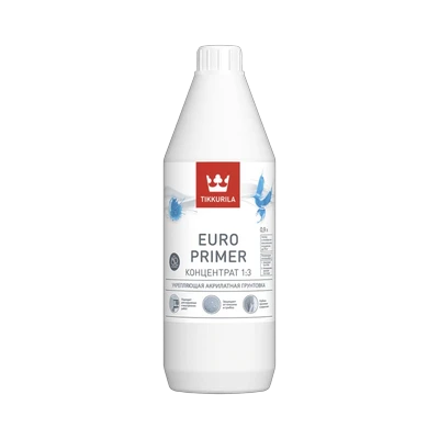 Грунтовка акриловая концентрированная, Tikkurila Euro Primer  (0,9 л) 