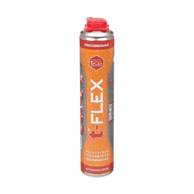 Утеплитель напыляемый профессиональный всесезонный, T-Flex (850 мл)