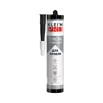 Герметик Kleim Pro силиконовый для кровли, серый 280 мл