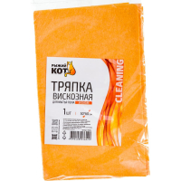 Тряпка для мытья пола Рыжий кот Эконом 50х60см,из вискозы