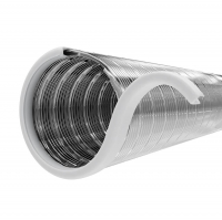  Воздуховод спирально-навивной 130 мм, нержавеющая сталь 1,5 м