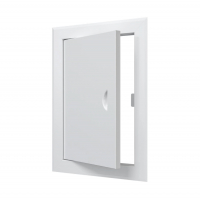 Лючок металлический 20х30 см с ручкой, белый (ЛТ2030М)