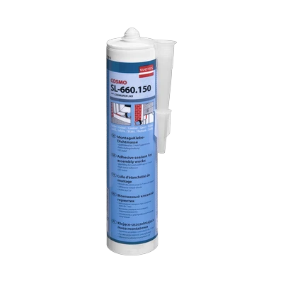 Клей-герметик Cosmofen Cosmo SL-660.150 жидкий пластик эластичный, белый (305 г)